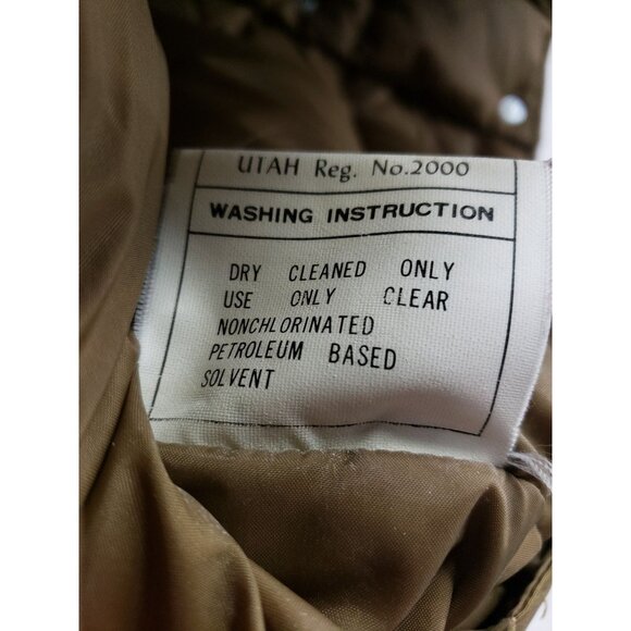 Field & Stream Gordon & Ferguson Tan Puffer Vest Mens Large Down Feathers Vintag - Picture 7 of 9